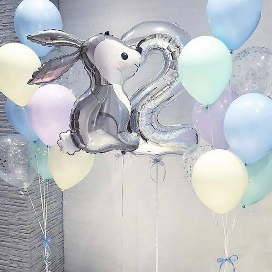 KBK Market Sevimli Tavşan Folyo Balon Seti 
