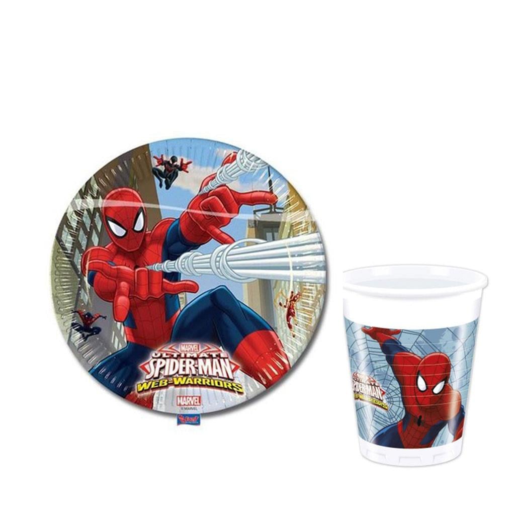KBK Market  Spiderman Tabak-Bardak 8 Adet