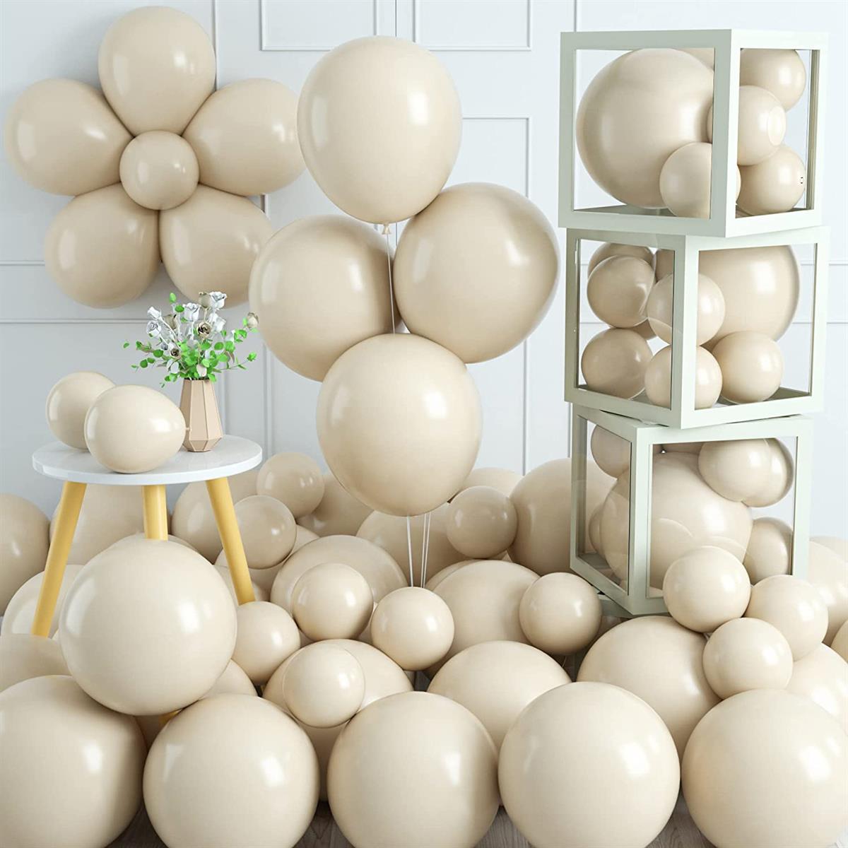 KBK Market Taş Rengi Balon Metalik Lateks 25 Adet
