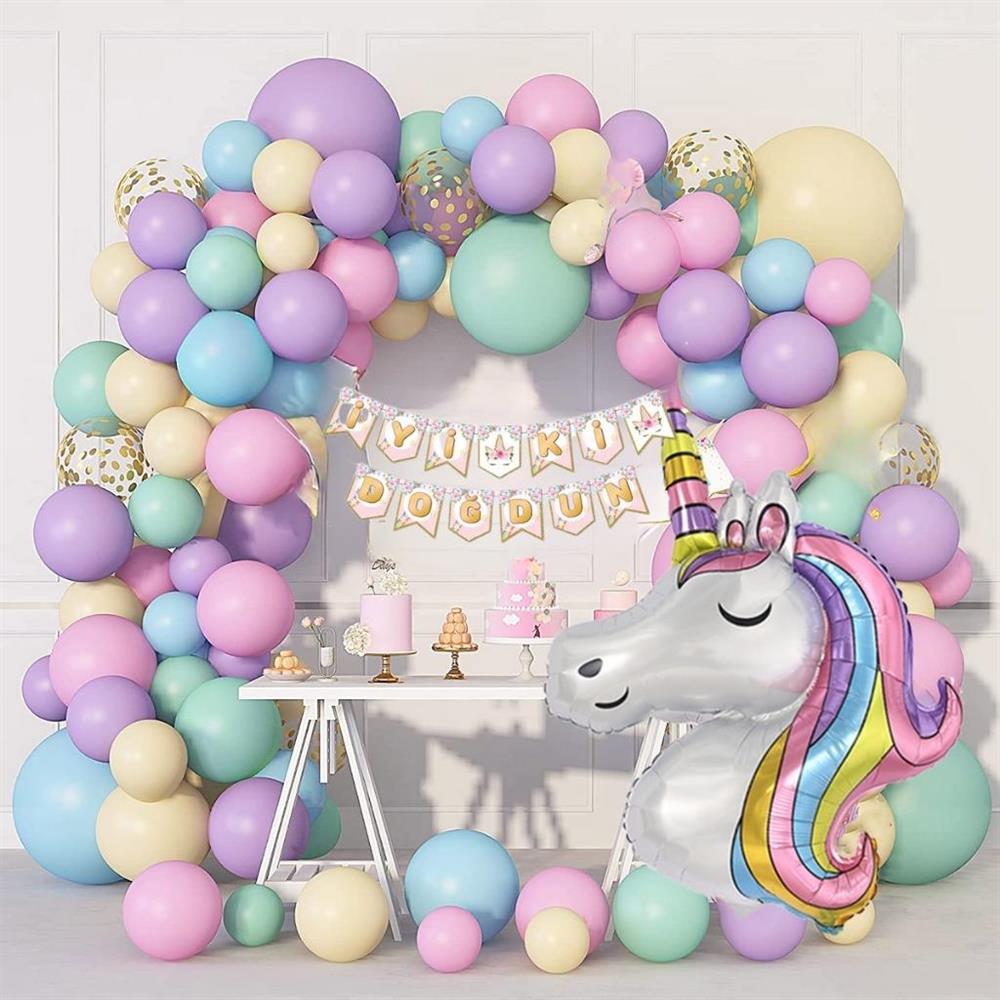 KBK Market Unicorn Balon Zinciri Seti