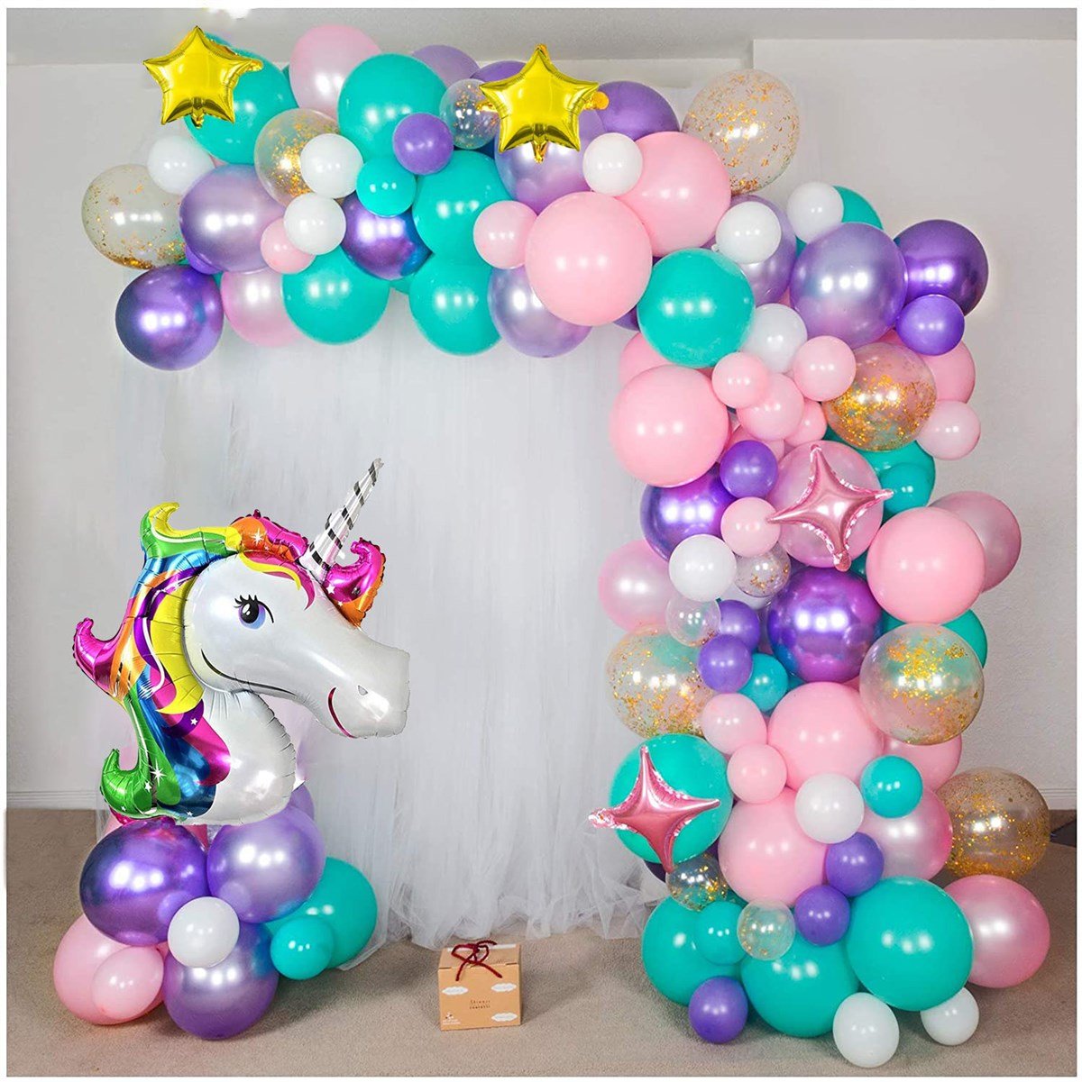 KBK Market Unicorn Temalı Balon Zinciri