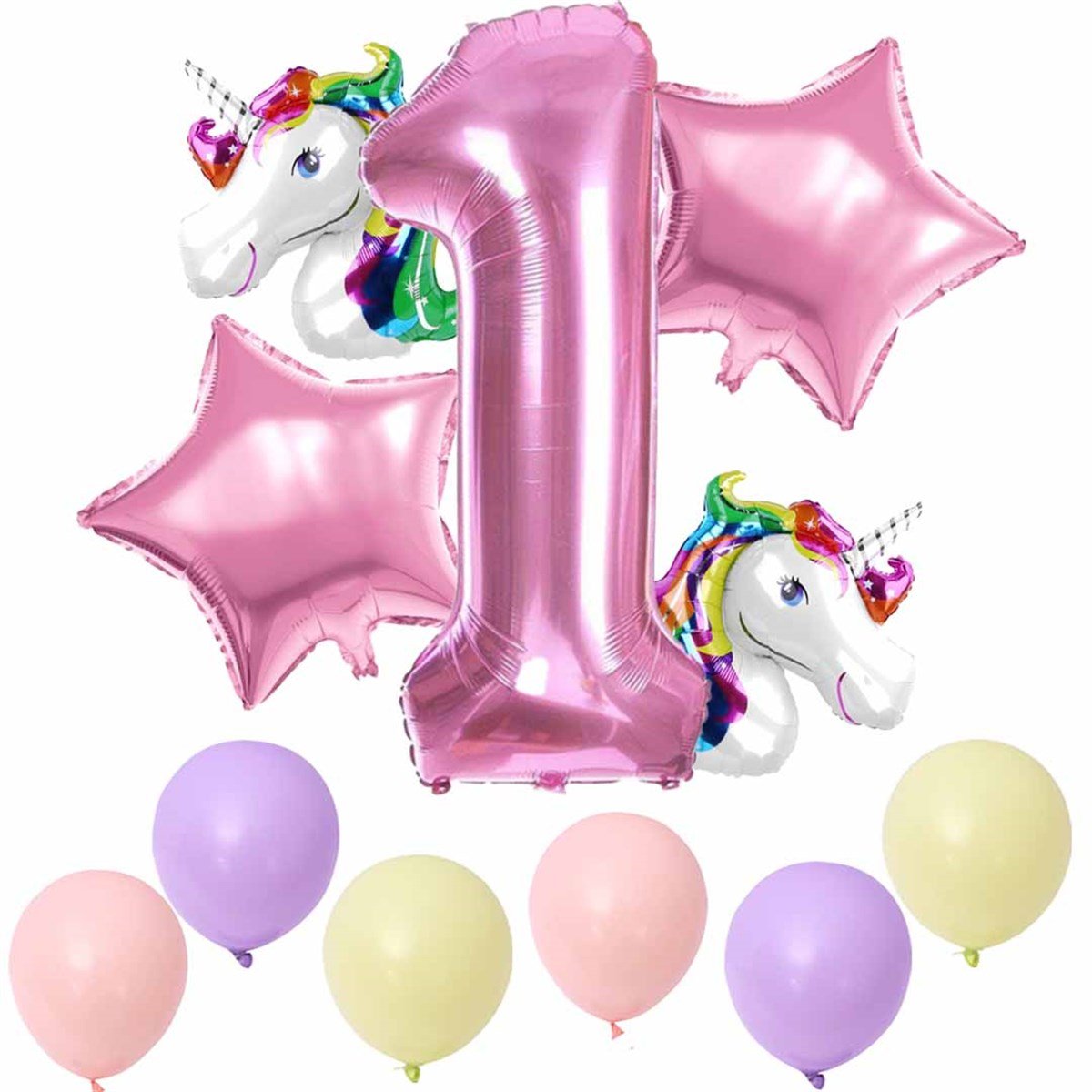 Kbk Market Yaşında Unicorn Folyo Balon Seti