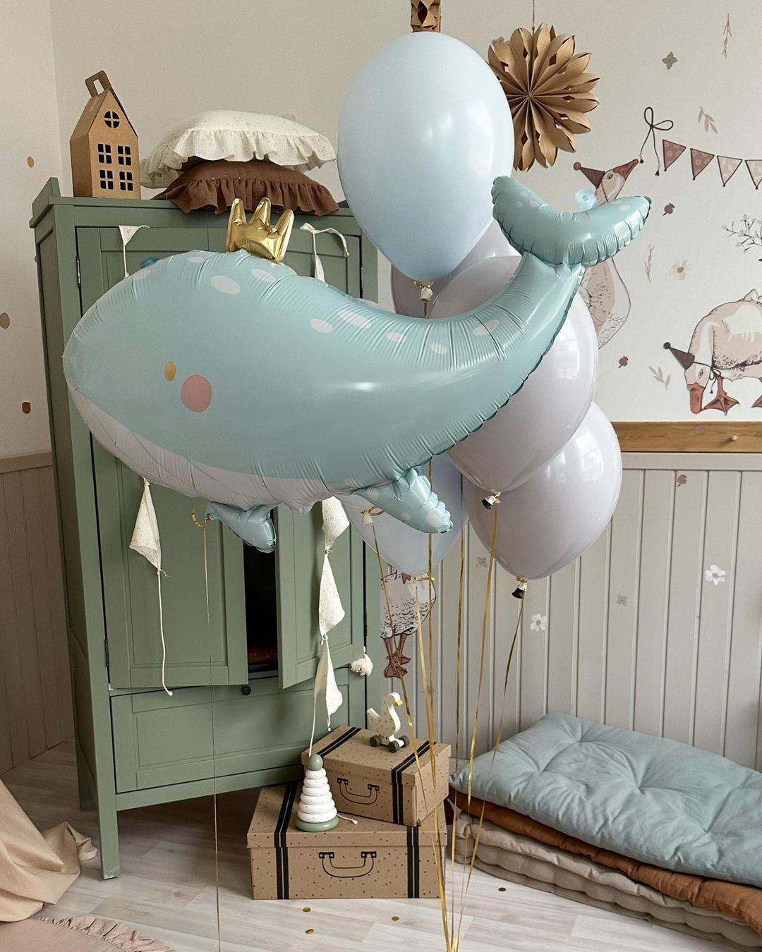 KBK Market Yeşil Folyo Balina Balon Seti