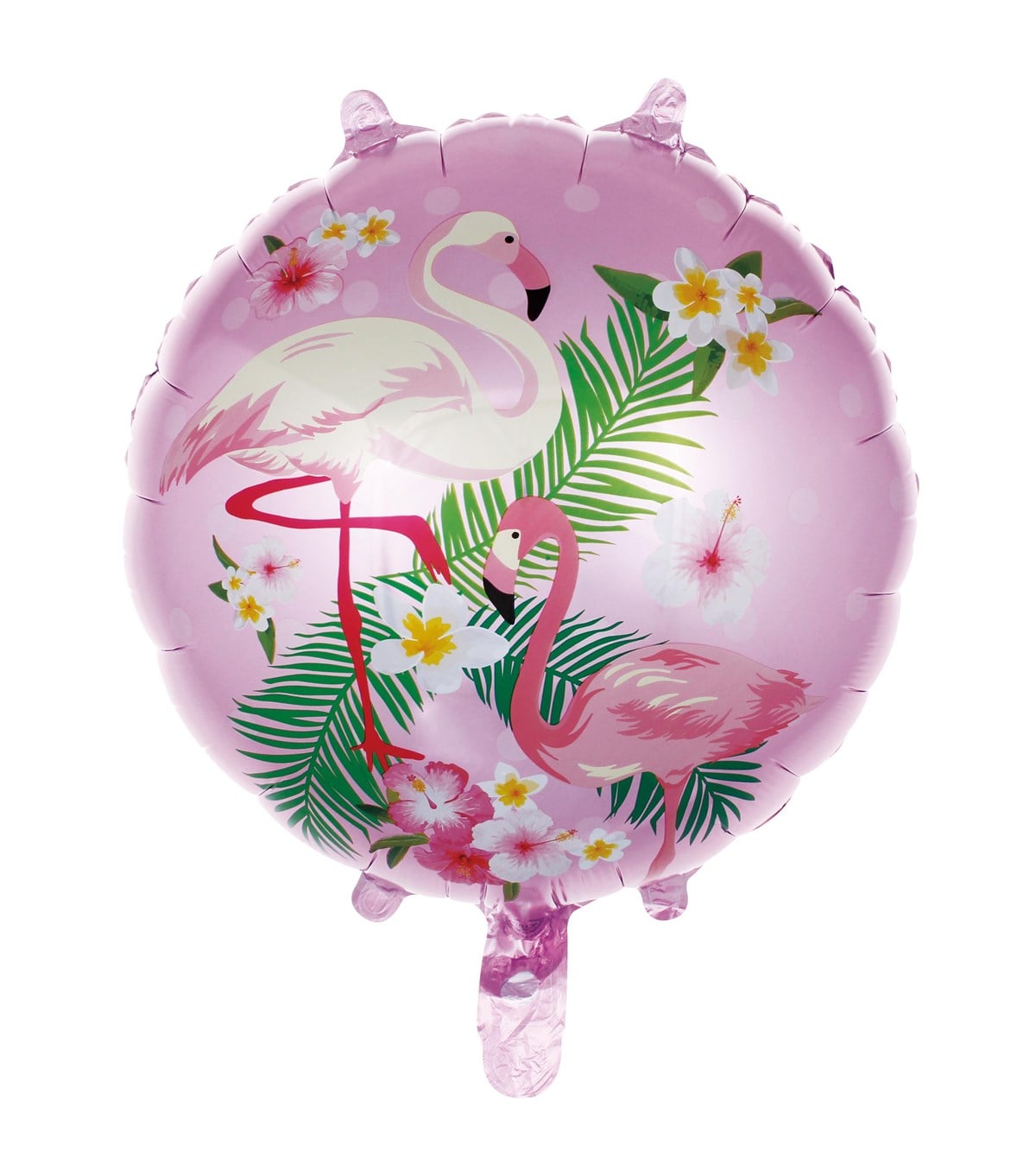 KBK Market Yuvarlak Flamingo Temalı Folyo Balon Pembe