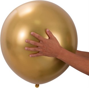 KBK Market 18 inç Krom Jumbo Balon Altın