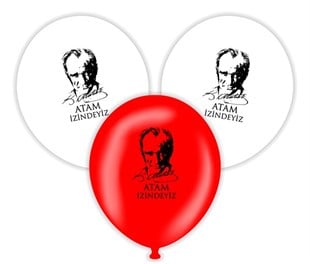KBK Market Atam İzindeyiz Baskılı Balon 25 Adet