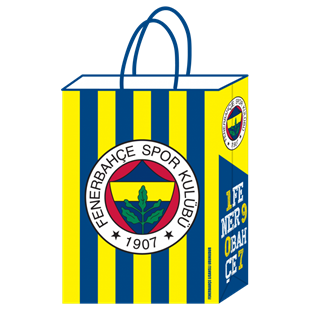 KBK Market Fenerbahçe Lisanslı Kraft Hediye Çantası 
