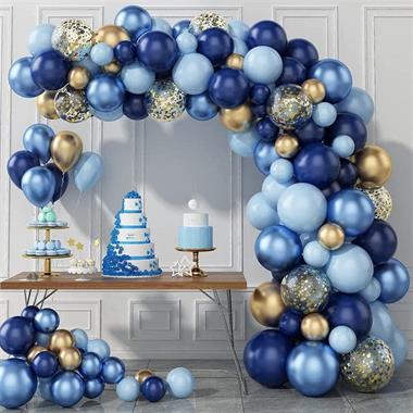 KBK Market Krom Gece Mavisi Temalı Balon Zinciri