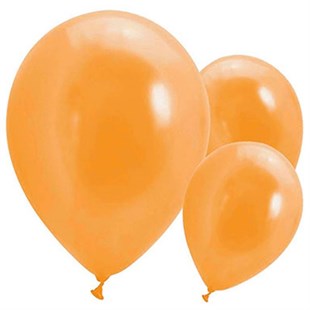 KBK Market Lateks Metalik Balon Turuncu 10 Adet