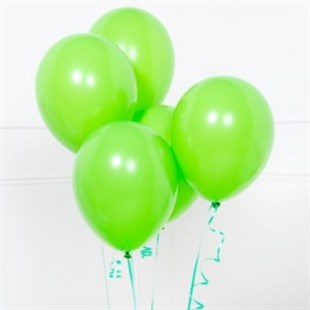 KBK Market Lateks Metalik Balon Yeşil 25 Adet