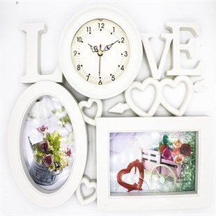Kbk Market Love Kalpli 2'li Saatli Çerçeve
