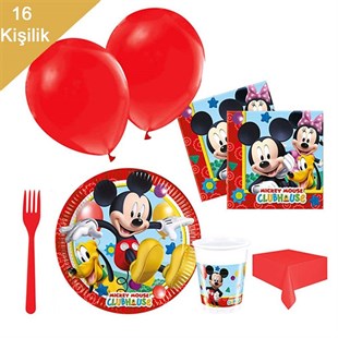 KBK Market Mickey Mouse 16 Kişilik Doğum Günü Seti