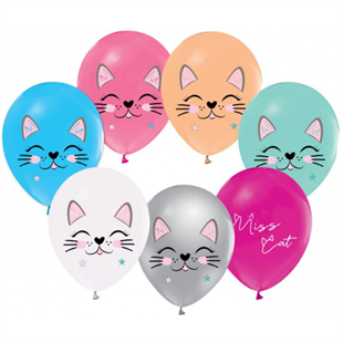 KBK Market Miss Cat Balon 10 Adet