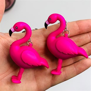KBK Market Sesli ve Işıklı Flamingo Anahtarlık
