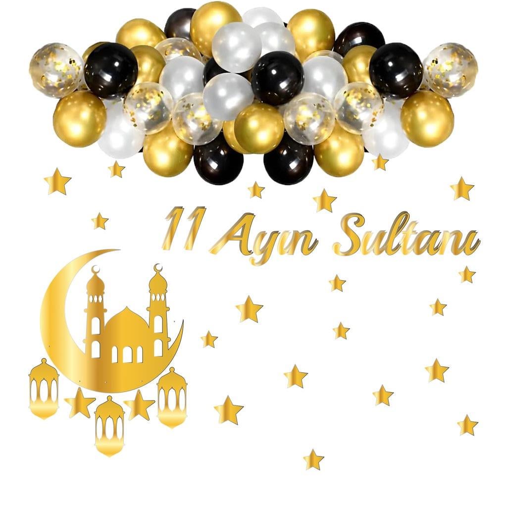 KBK Market 11 Ayın Sultanı Balonlu Ramazan Süs Seti