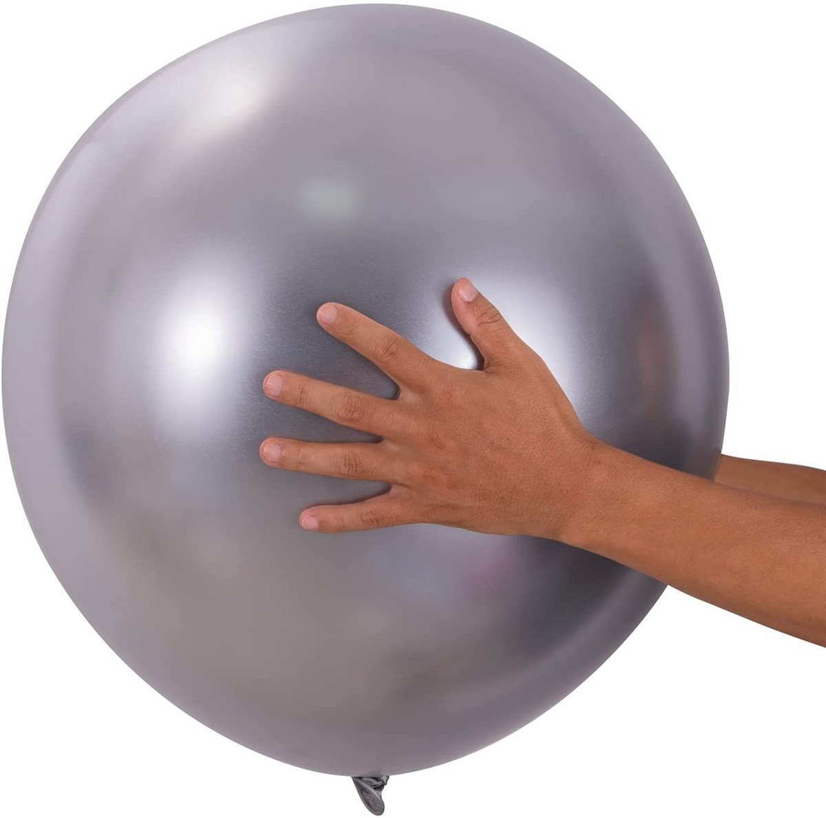 KBK Market 18 inç Krom Jumbo Balon Gümüş