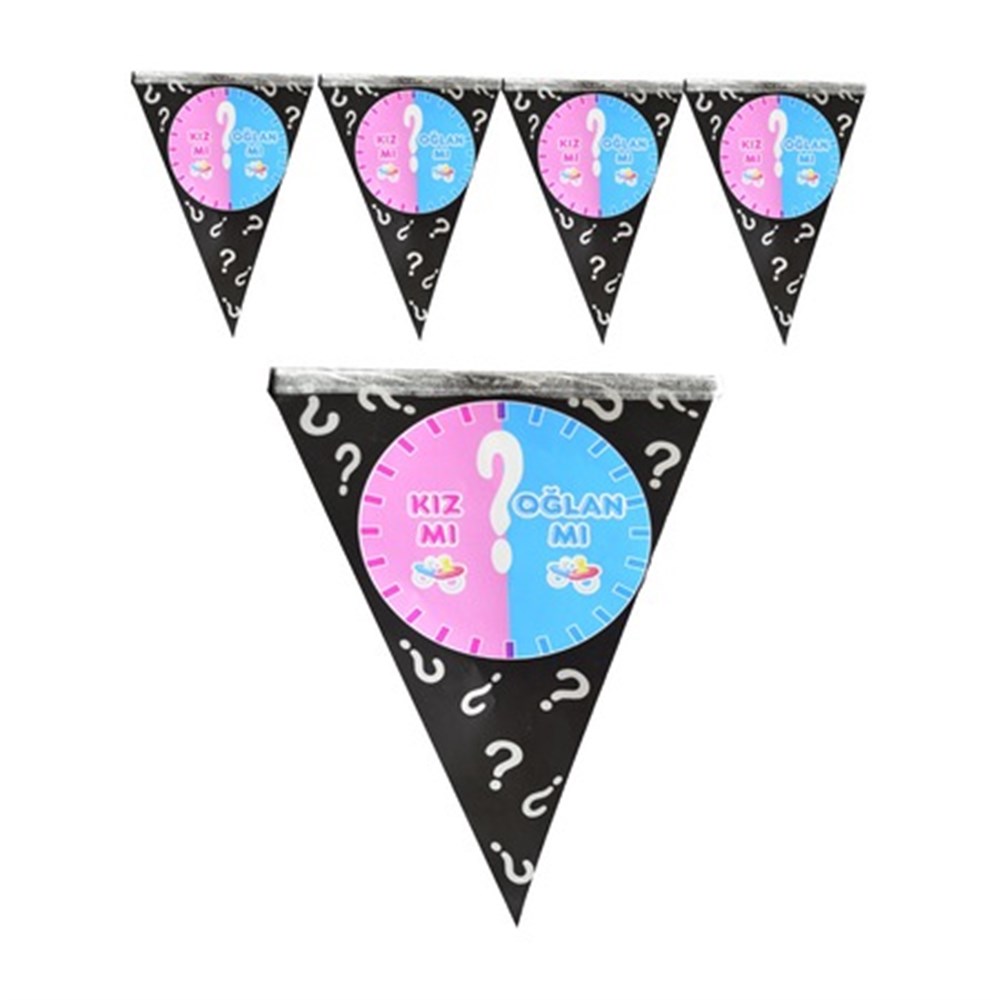 KBK Market 2 Metre Üçgen Cinsiyet Flaması