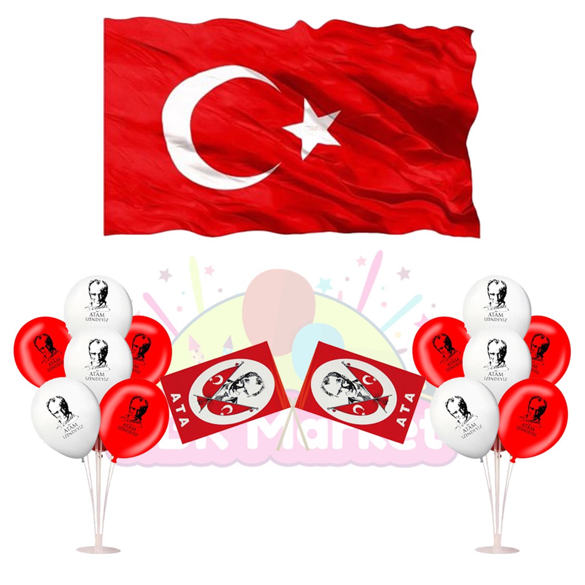 KBK Market 23 Nisan Kutlama ve  Süsleme Seti Set 4
