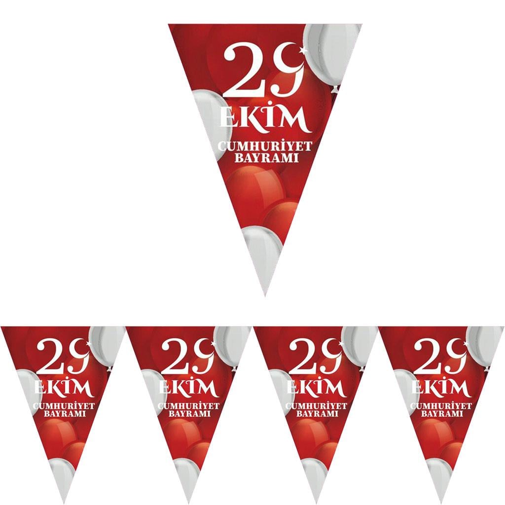KBK Market 29 Ekim Süslemeleri Üçgen Flama 