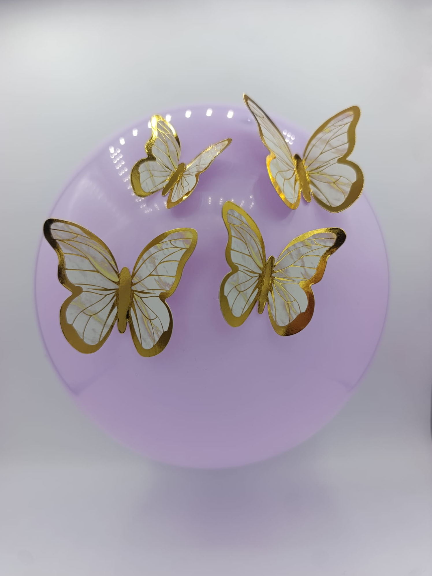 KBK Market 3D Kelebek Figürü Altın 21'li