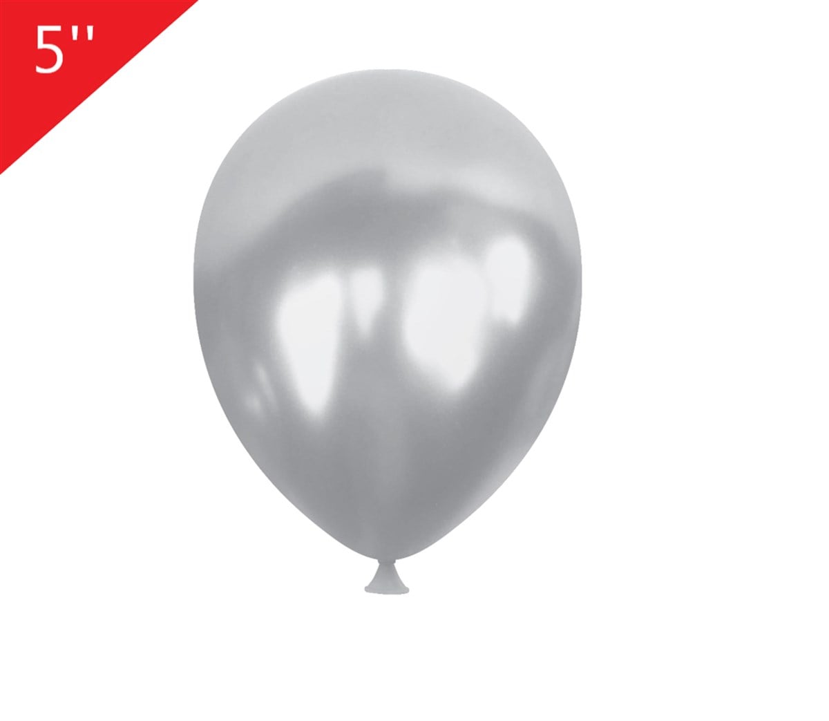 KBK Market 5 inç Balon Gümüş 10 Adet ( küçük boy )