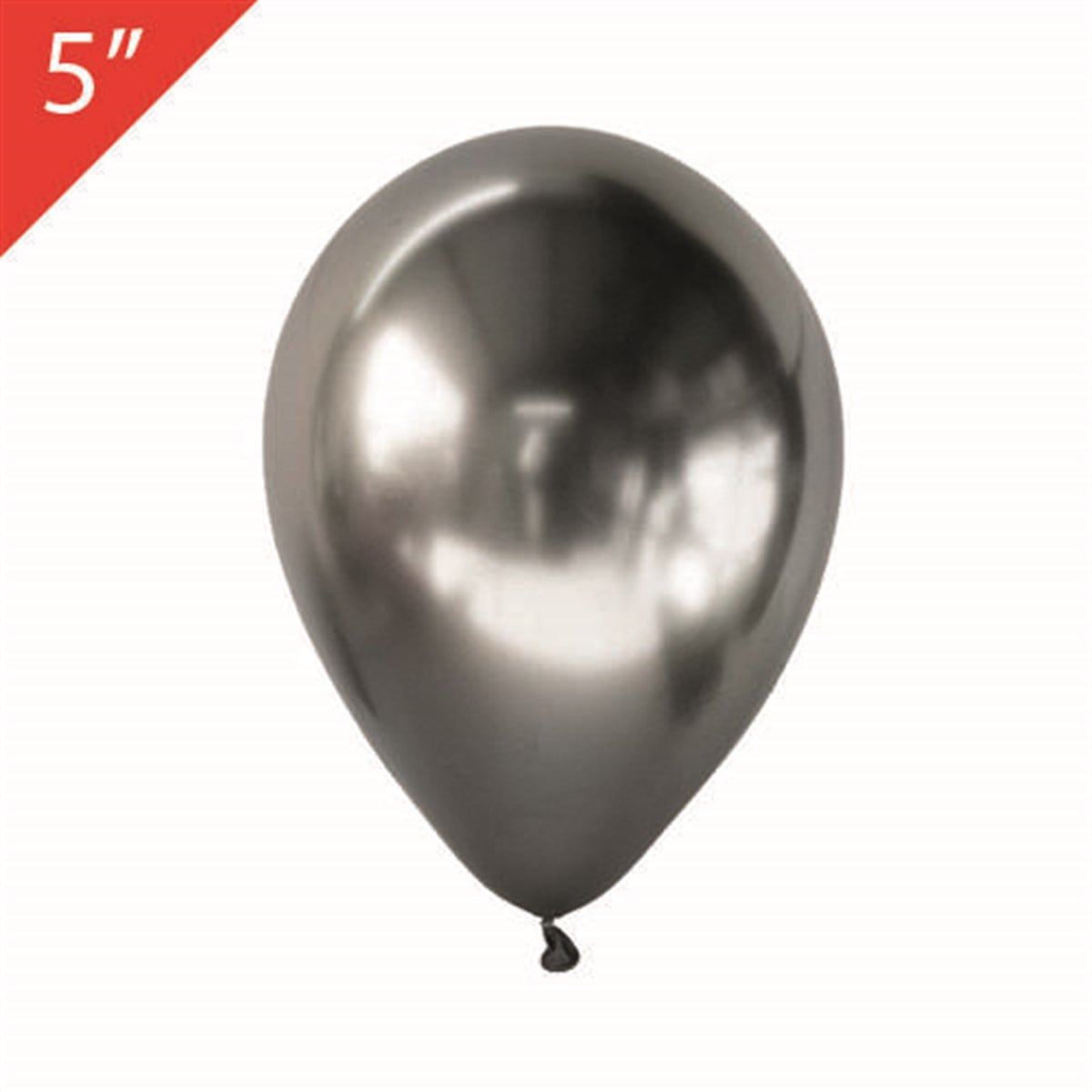 KBK Market 5 inç Krom Balon Gümüş 25 Adet ( küçük boy )