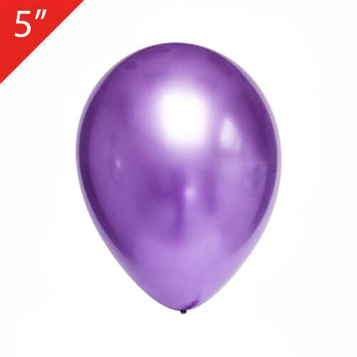 KBK Market 5 inç Krom Balon Lila 25 Adet ( küçük boy )