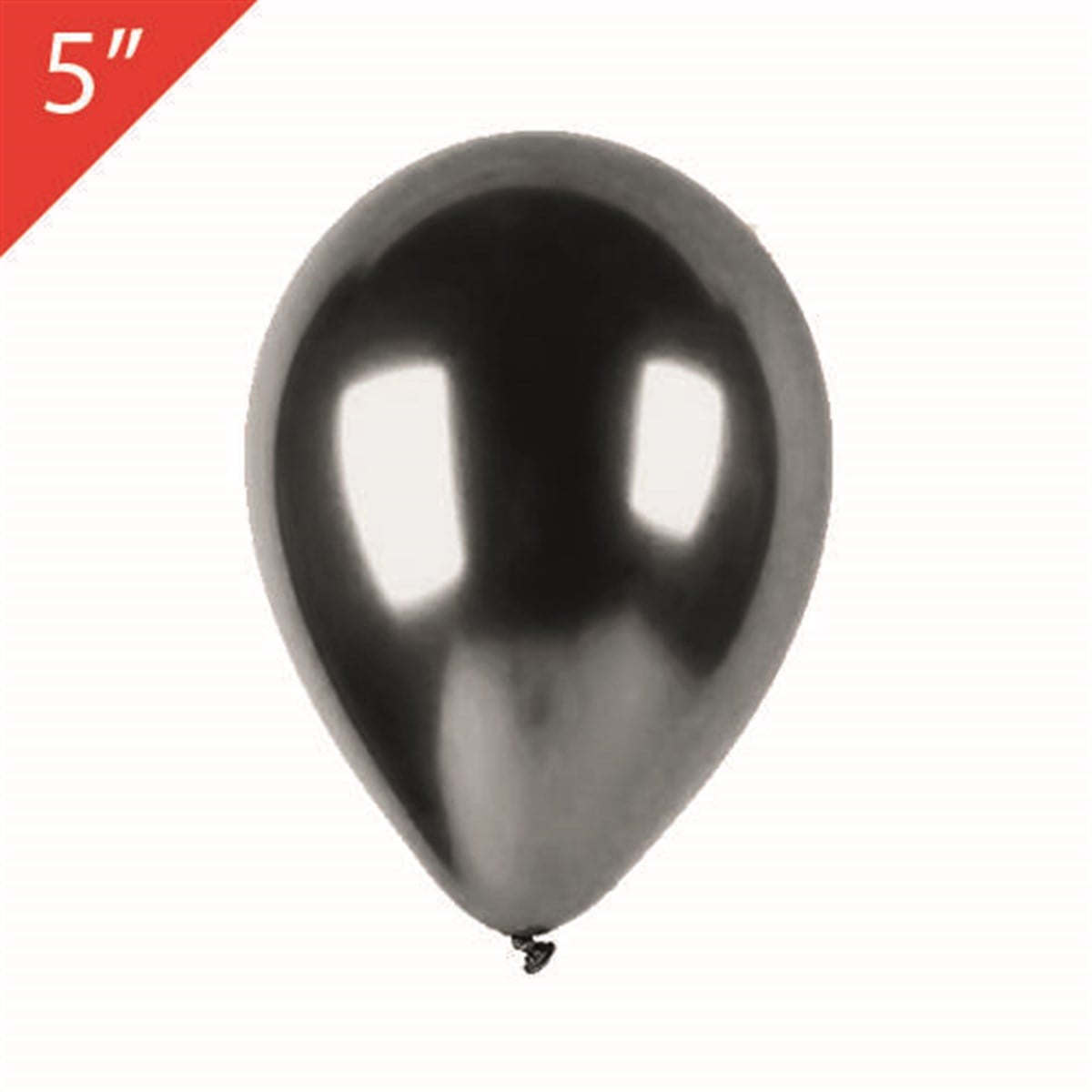 KBK Market 5 inç Krom Balon Siyah 10 Adet ( küçük boy )