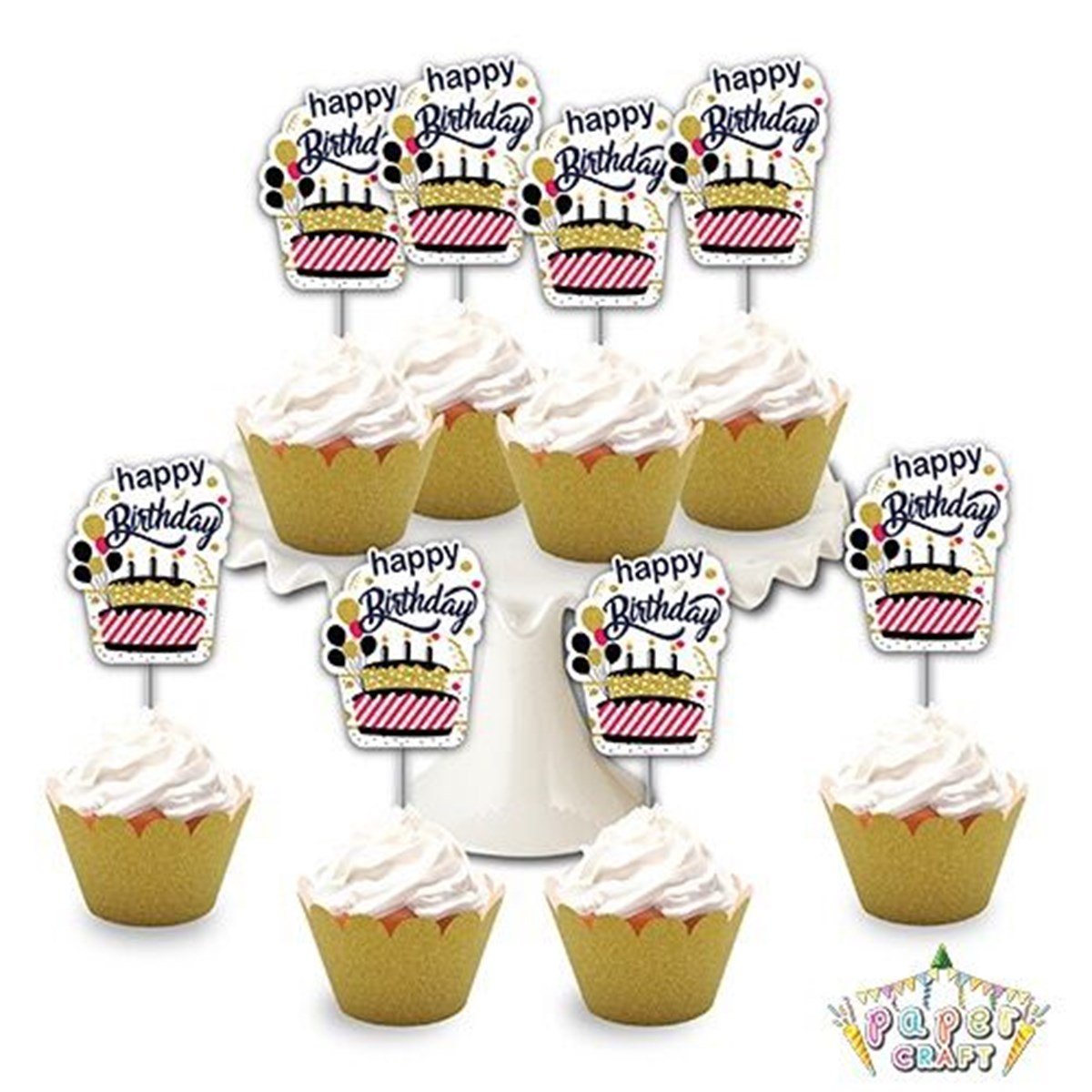 KBK Market 8'li Simli Eva Delux Kürdan Happy Birthday