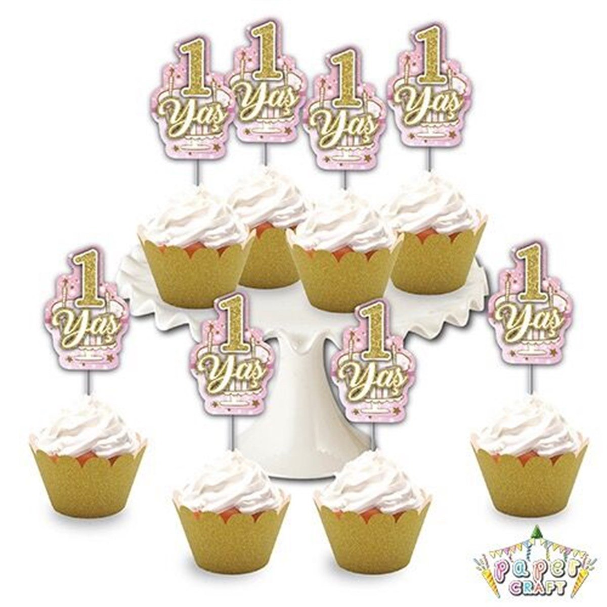 KBK Market 8'li Simli Eva Delux Kürdan Pembe 1 Yaş