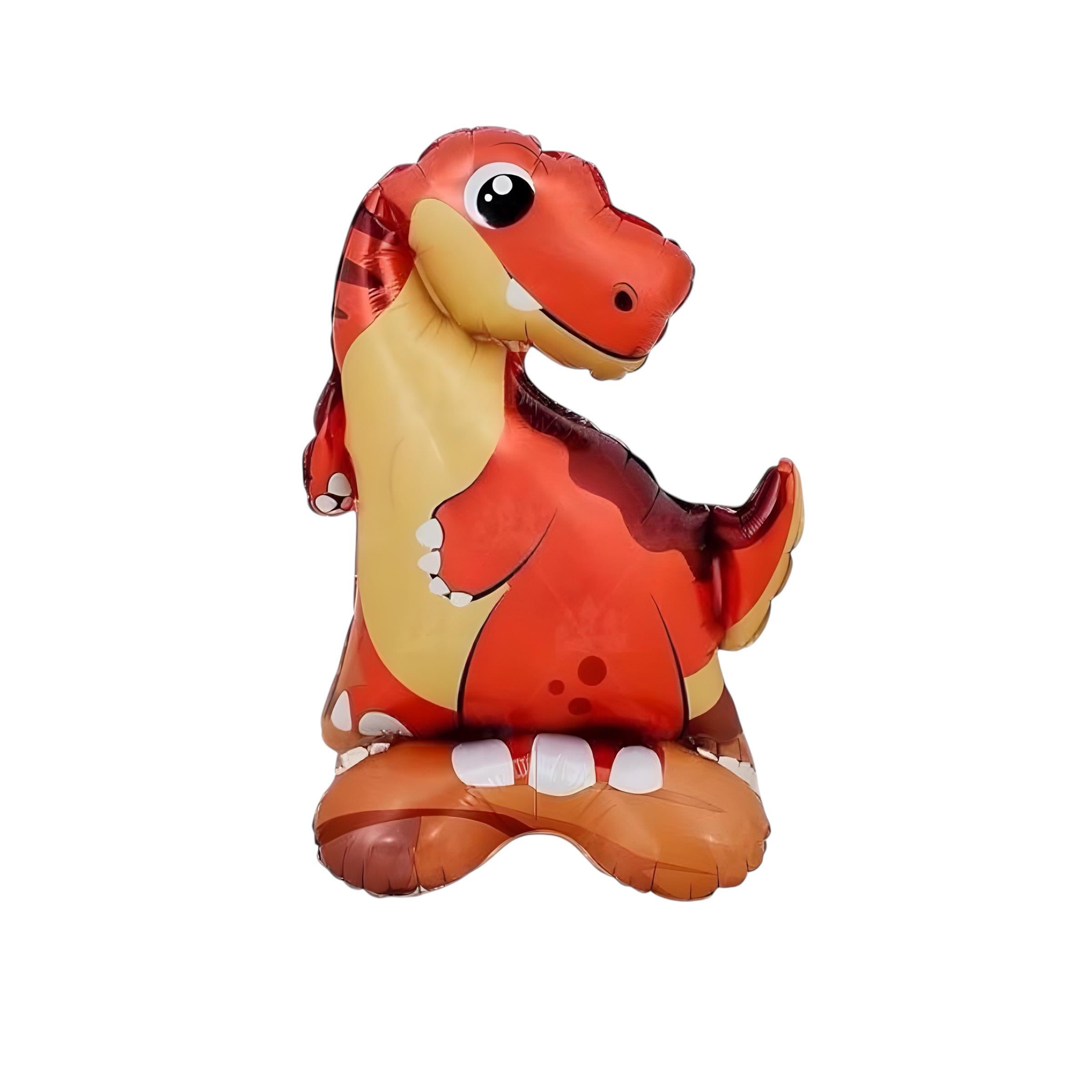 KBK Market Ayaklı Kırmızı Dinazor Temalı Folyo Balon 52 cm