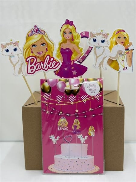 KBK Market Barbie Temalı Pasta Kürdanı 6'lı