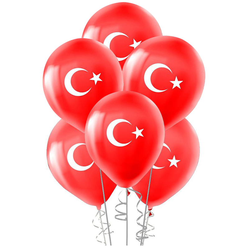 KBK Market Bayrak Baskılı Balon 10 Adet
