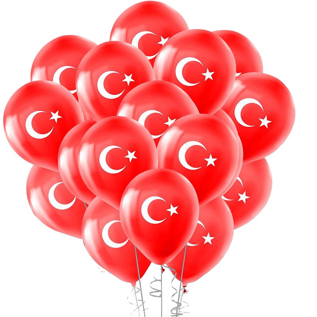 KBK Market Bayrak Baskılı Balon 25 Adet
