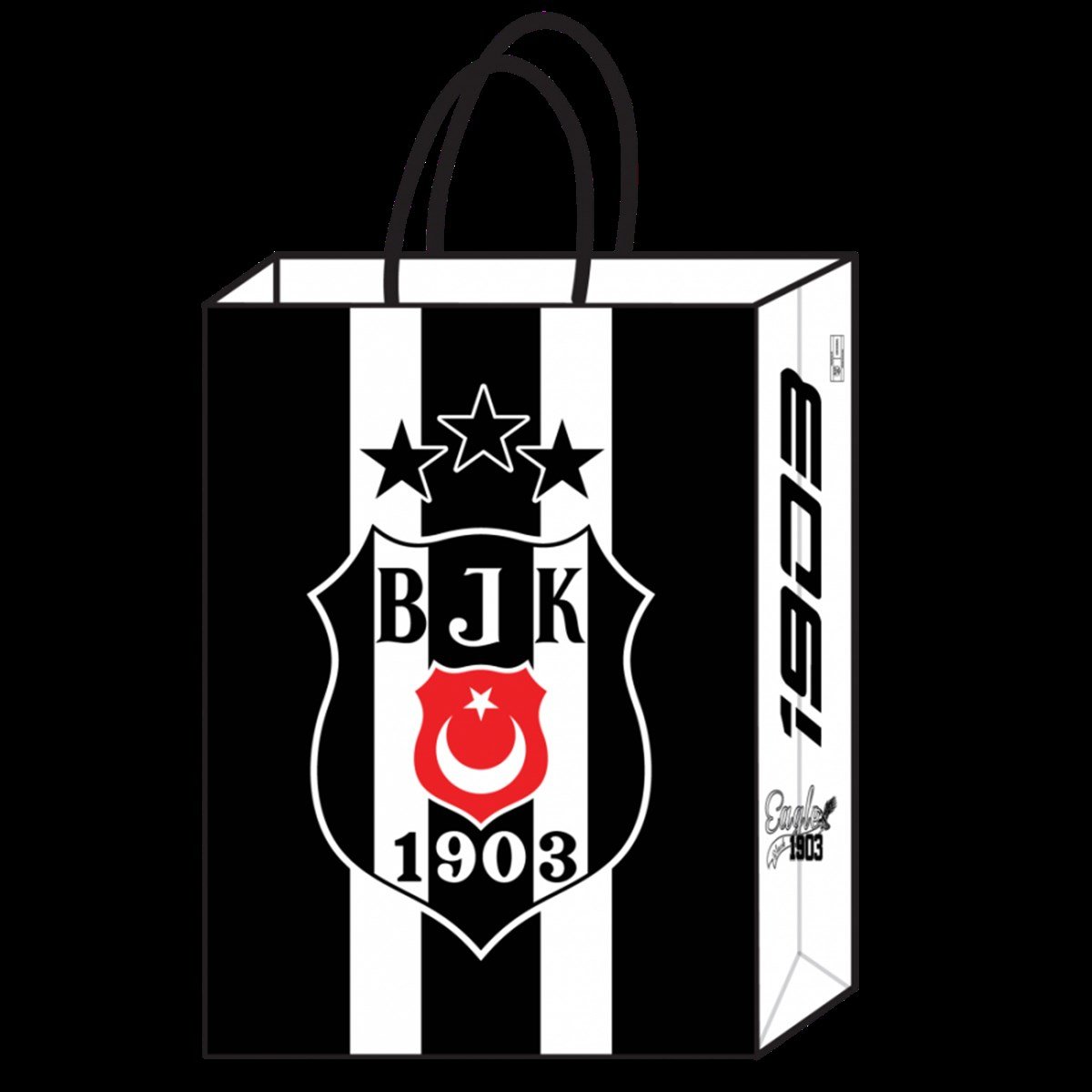 KBK Market Beşiktaş Lisanslı Kraft Hediye Çantası 