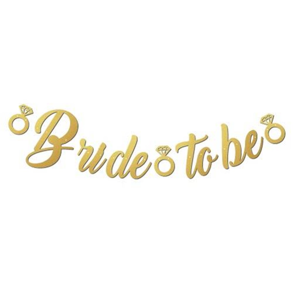 KBK Market Bride To Be Kaligrafi Banner Altın