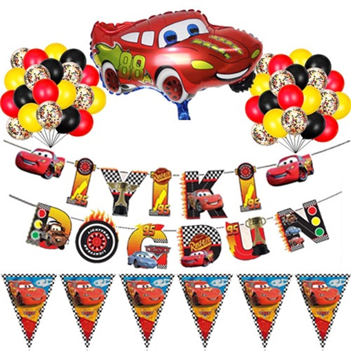 KBK Market Cars Doğum Günü Seti