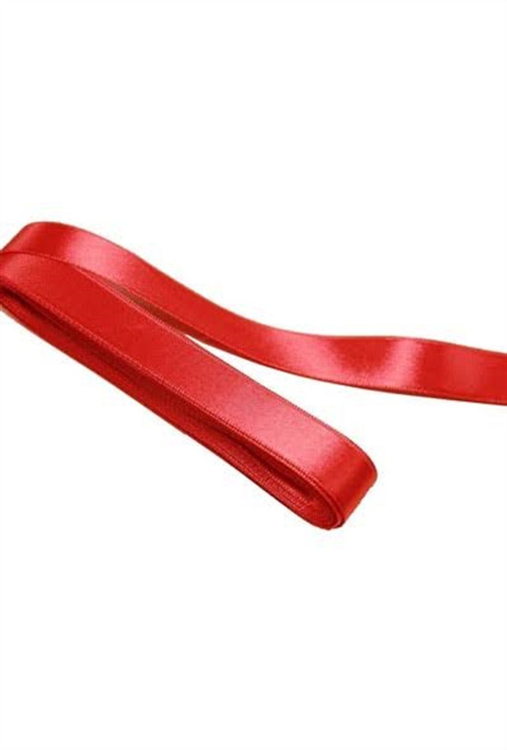 KBK Market Düz Renk Saten Kurdele 1 cmx10 metre Kırmızı