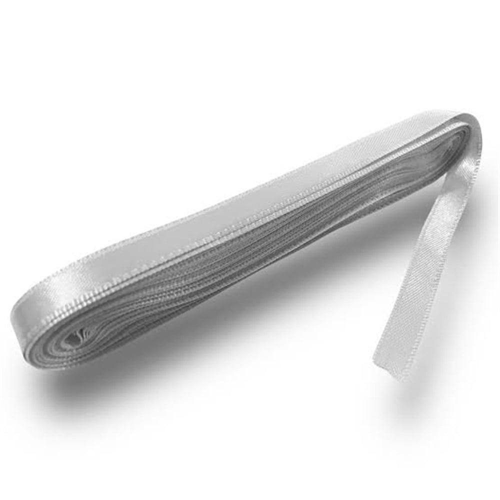 KBK Market Düz Renk Saten Kurdele 1 cmx10 metre Beyaz