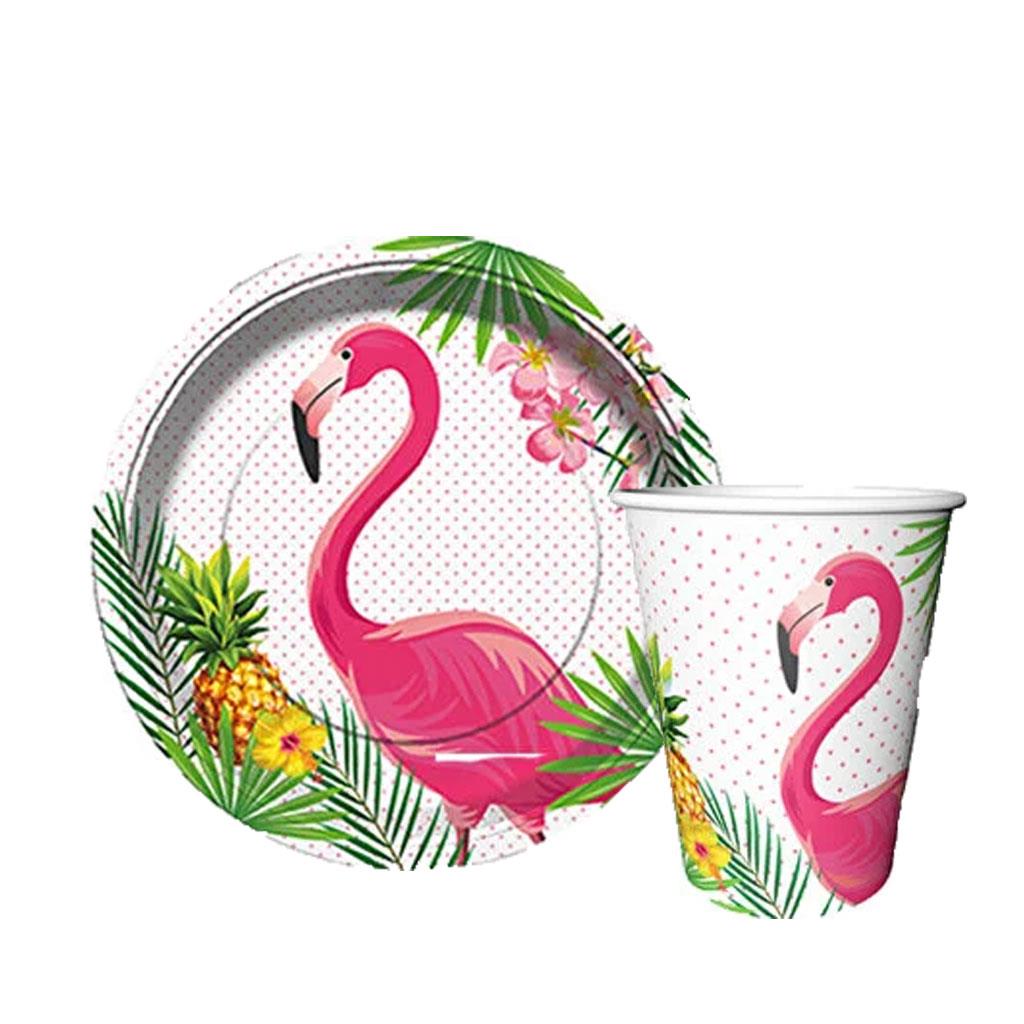 KBK Market Flamingo Tabak-Bardak 8'er Adet