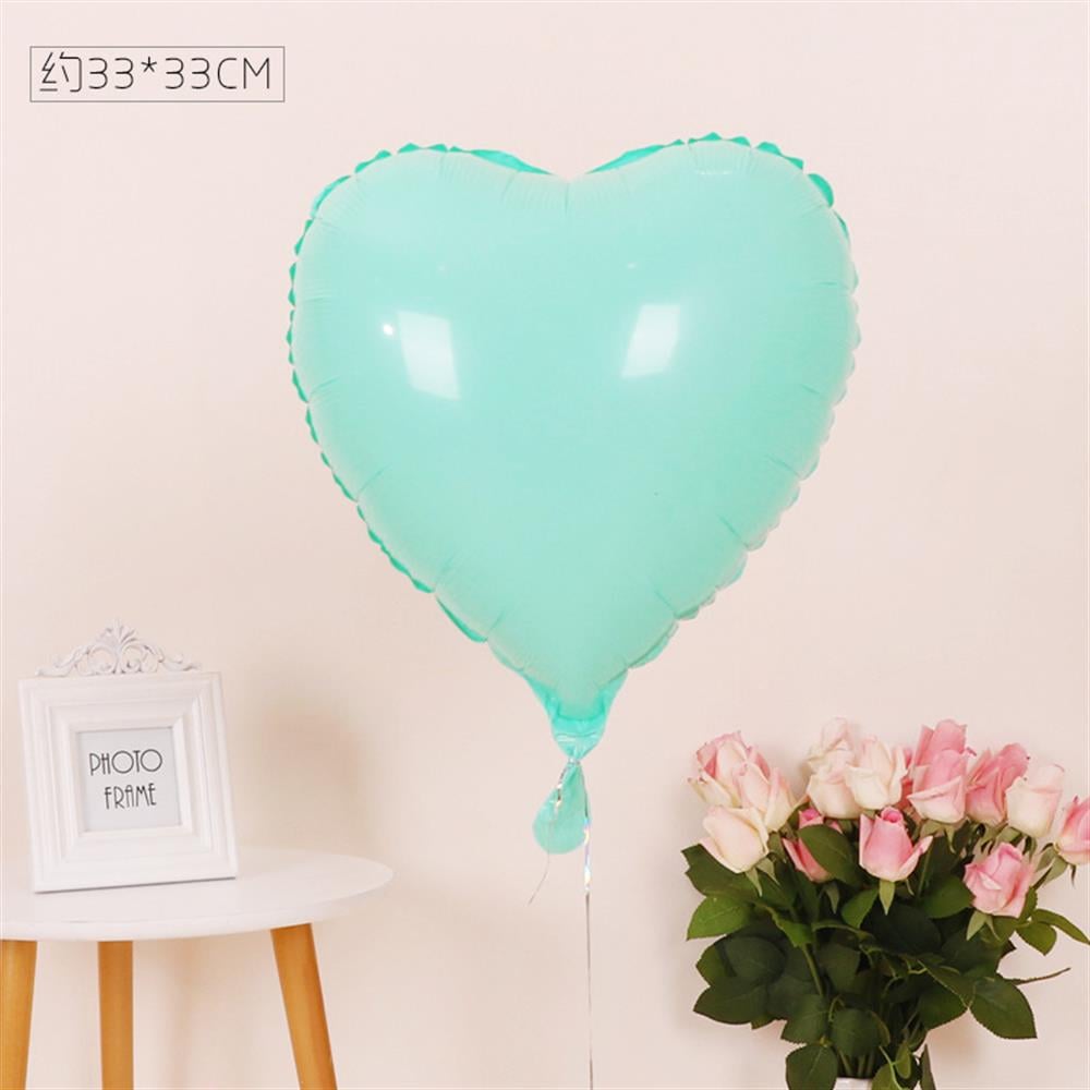 KBK Market Folyo Kalp Balon 45 cm Makaron Mavi