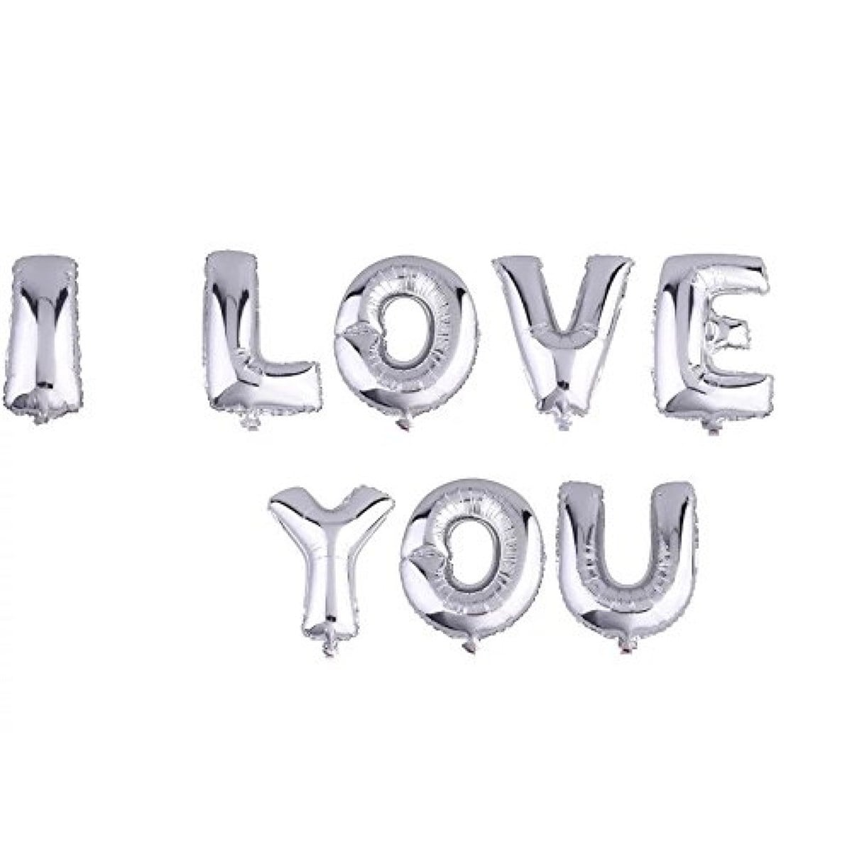 KBK Market Gümüş I Love You Folyo Balon