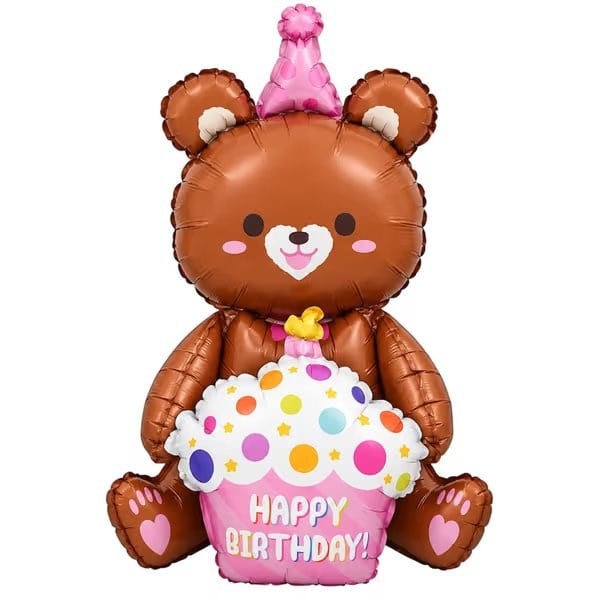 KBK Market Happy Birthday Pastalı Ayı 80x57 cm