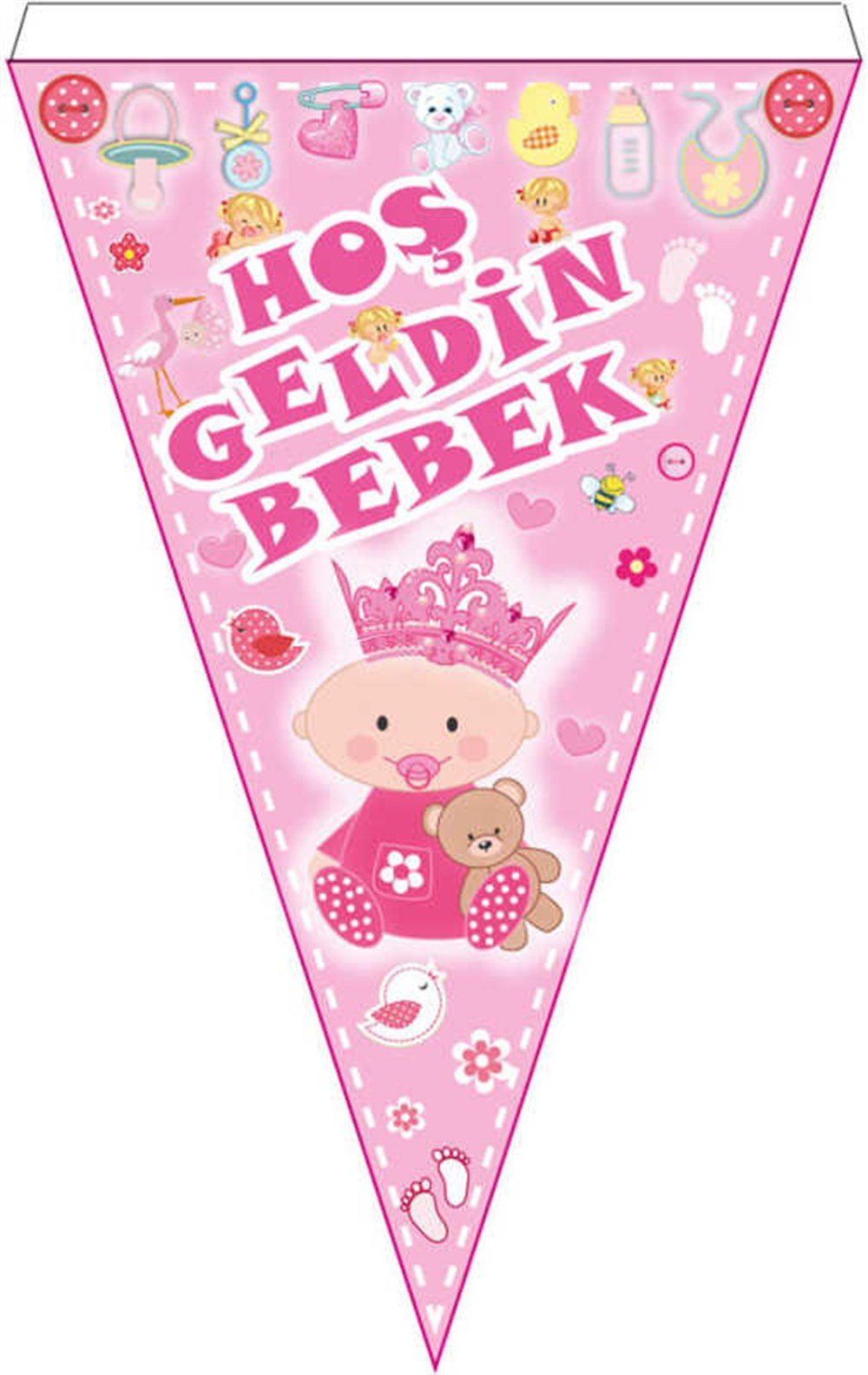 KBK Market Hoşgeldin Bebeğim Flama Pembe