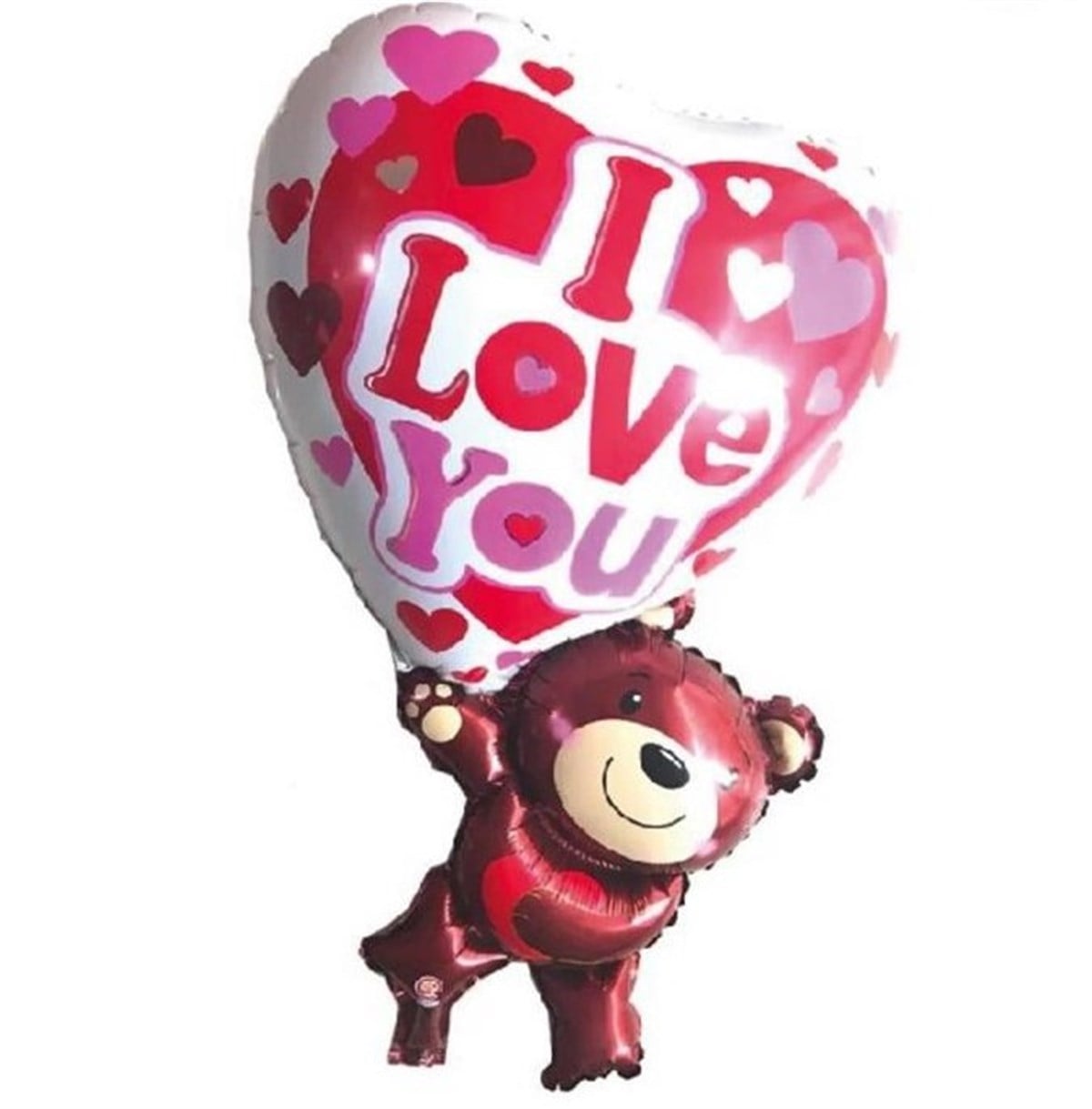KBK Market I Love You Bear Shape Folyo Balon 