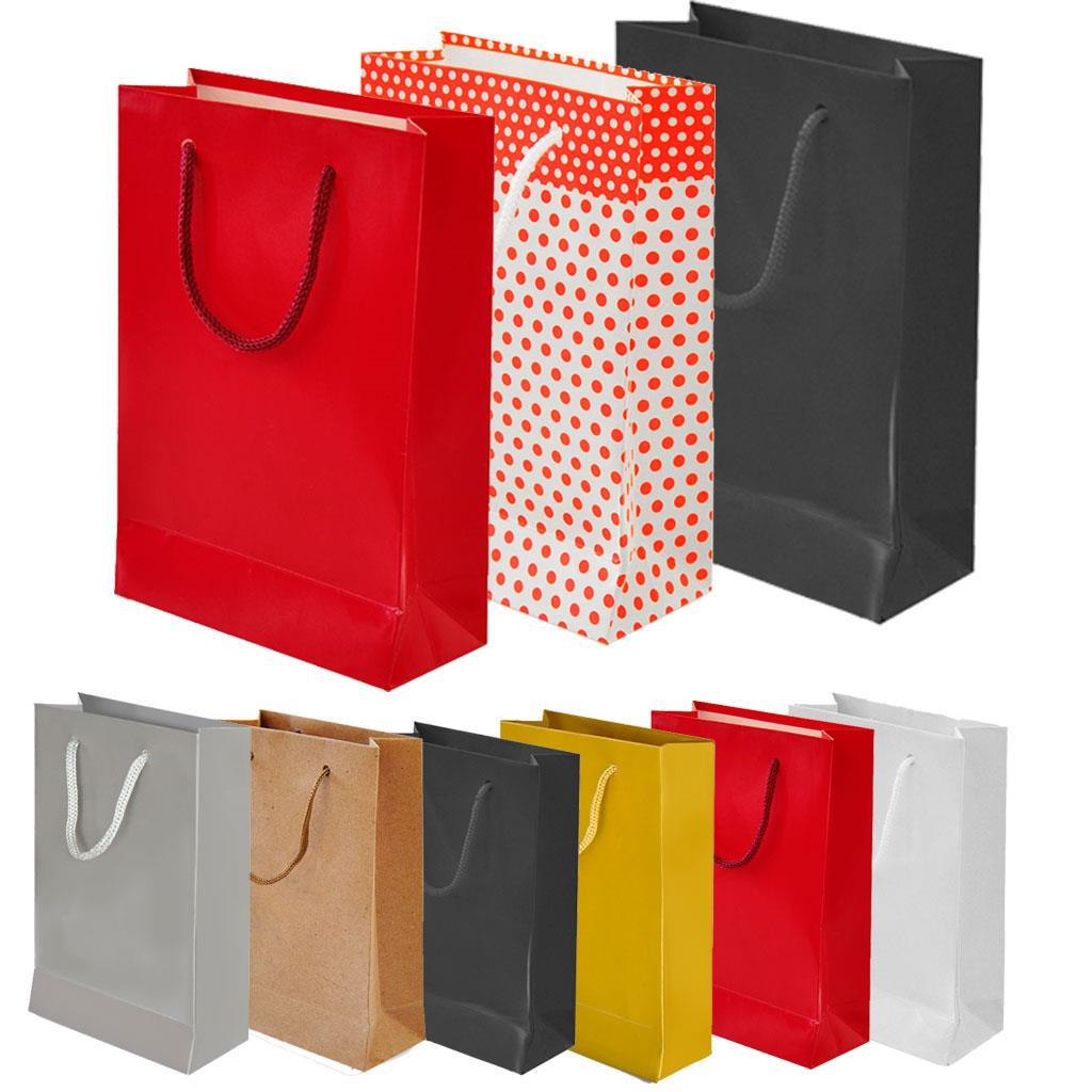 KBK Market İp Saplı Çanta 24 Adet-Hediye Çantası 14x17x6 cm