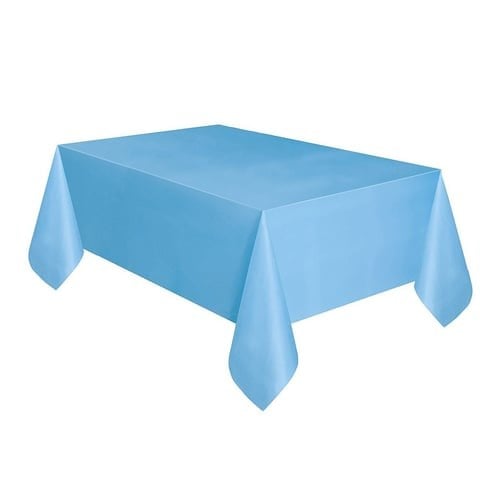 KBK Market İthal Mavi Tek Kullanımlık Plastik Masa Örtüsü 120x180 cm