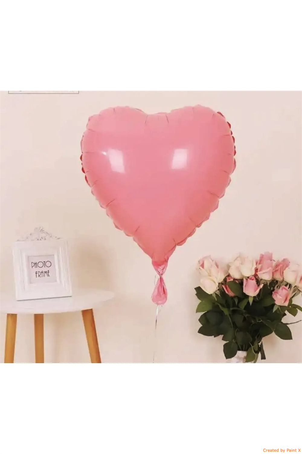 KBK Market Kalp Balon Makaron Pembe 45 cm