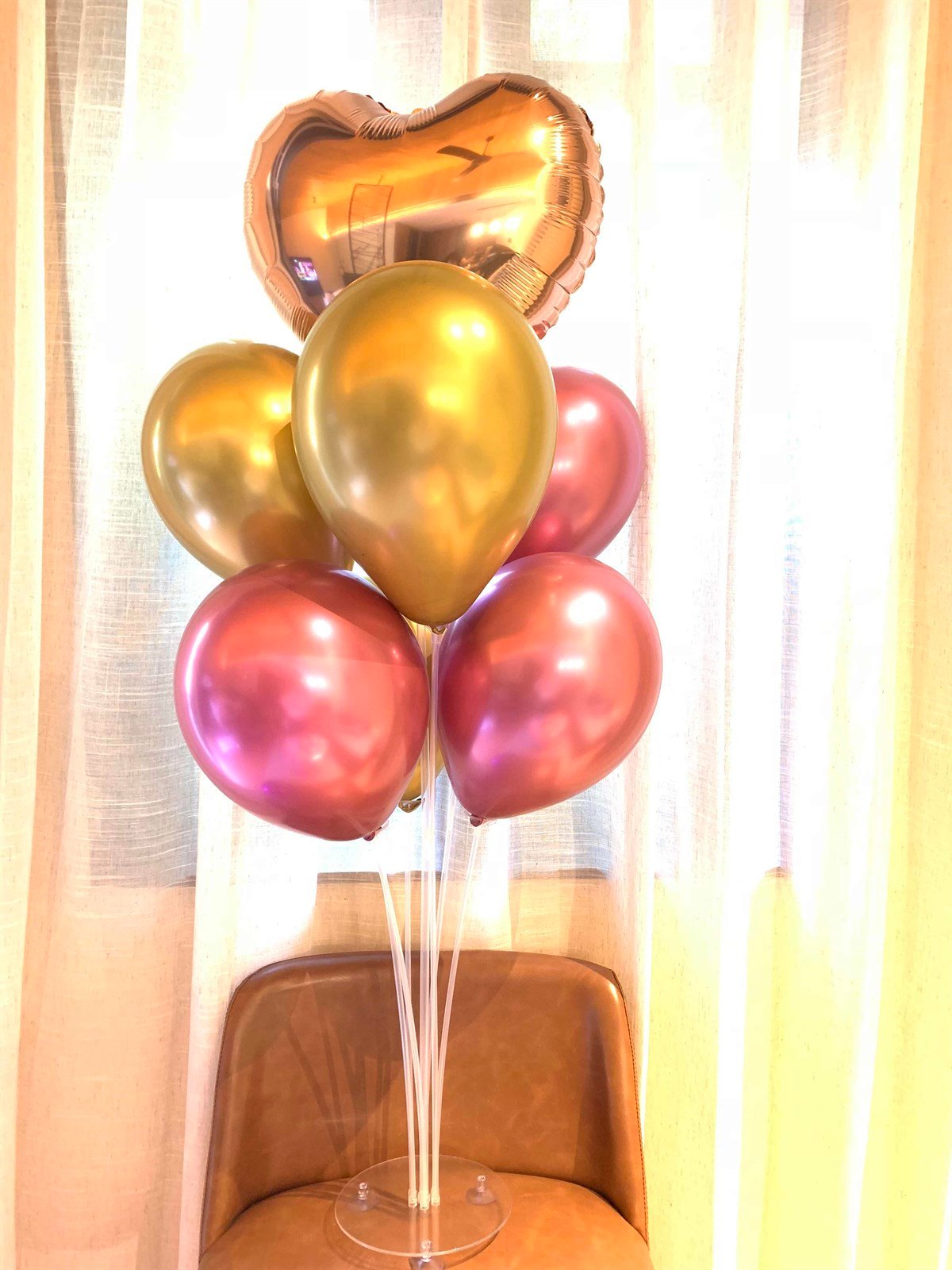 Kbk Market Kalp Krom Balon Standı