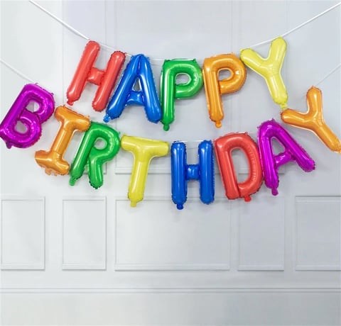 KBK Market Karısık Happy Birthday Balon Seti- Doğum Günü Balon Seti